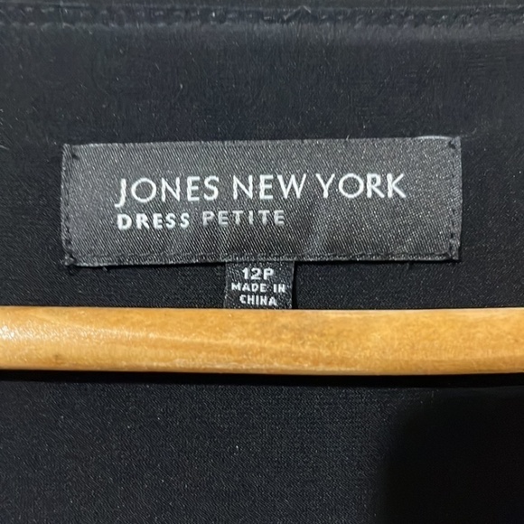 Jones New York Faux Wrap Sleeveless Pleated Waist Dress a308 - Picture 4 of 5